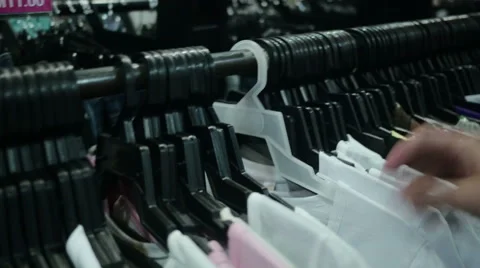 Shopping for tshirt Stock Footage 60934319