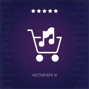 Shopping vector icon Stock Illustration
