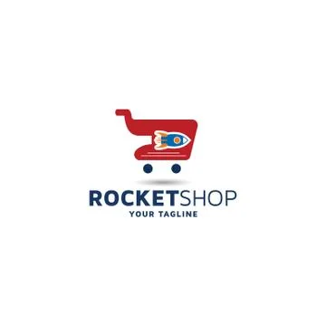 Shopping vector logo design template inspiration Stock Illustration