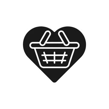 Shopping Wish List icon Vector Illustration. Shopping Wish List with Love Sha Stock Illustration