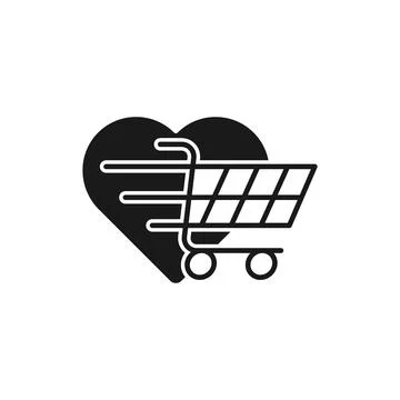 Shopping Wish List icon Vector Illustration. Shopping Wish List with Love Sha Stock-Illustration