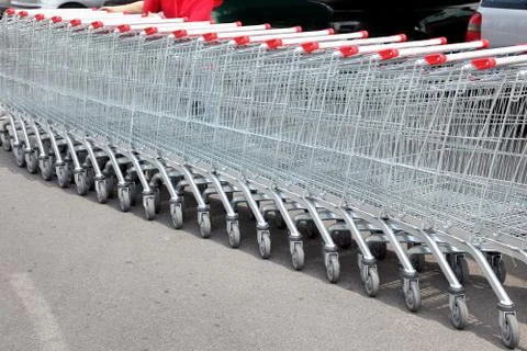 Shoppingcarts Stock-Fotos