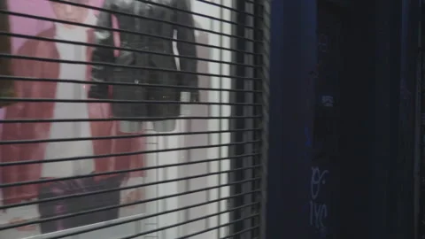 Shops closed brick lane Stock Footage 145553357