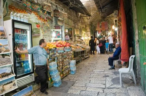 Shops in Jerusalem Stock Photos