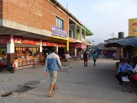 Shops in Kathmandu Foto stock