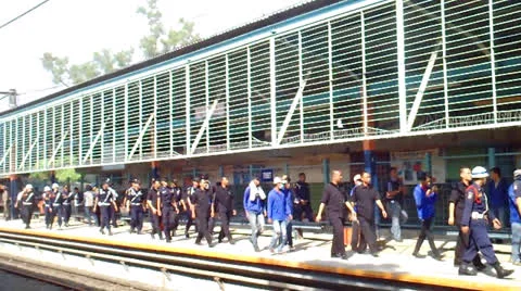 Shops in Station Dismantled Video stock 23700752