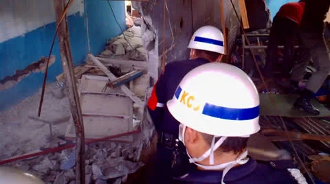 Shops in Station Dismantled Stock Footage 23711664