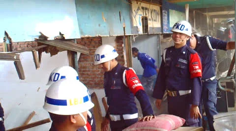 Shops in Station Dismantled Stock Footage 23714631