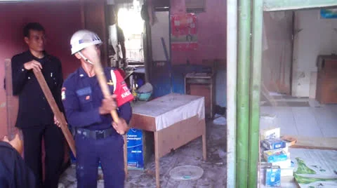 Shops in Station Dismantled Stock Footage 23717671