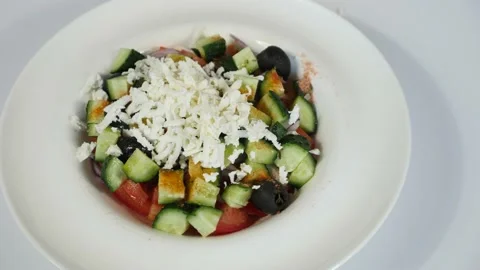 Shopska salad Stock Footage 240021480