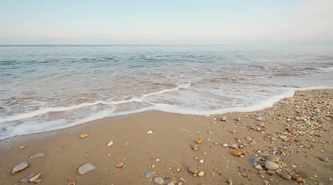 Shore on the beach Stock Footage 33855951