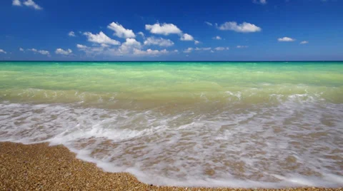 Shore on the beach Stock Footage 33858227