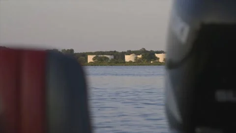 Shore from boat Stock Footage 232870365