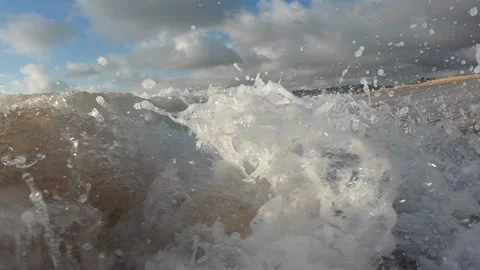 Shore break Stock Footage 302636526