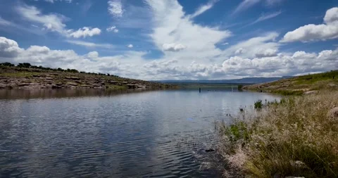 Shore of the Calles Dam in the Magic Town of San José de Gracia Stock Footage 316766776