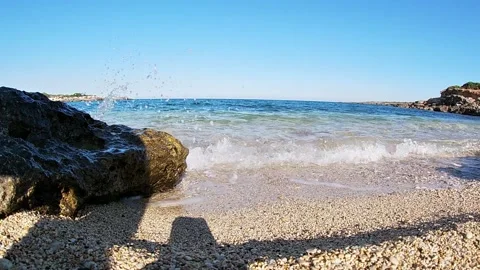 Shore of a cliff Stock Footage 133636398