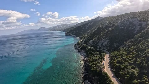 Shore close to Cala Gonone 2 스톡 동영상 274931826