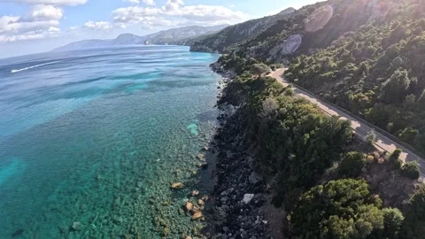 Shore close to Cala Gonone 스톡 동영상 274931923
