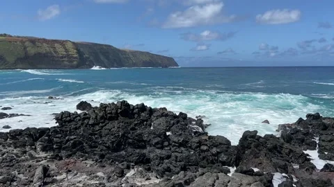 Shore in Easter Island Vídeo Stock 342838833