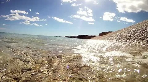 At the shore Stock Footage 22016473