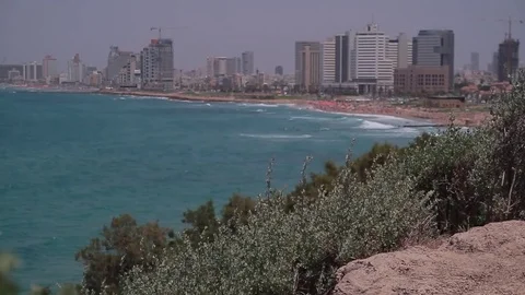 Shore of Haifa Stock Footage 83724454
