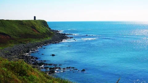 Shore on the island of Kunashir Video stock 75397337