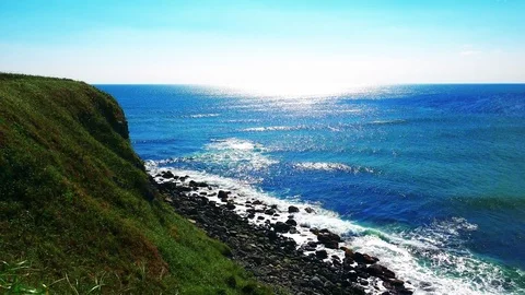Shore on the island of Kunashir Video stock 75397348