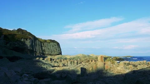 Shore on the island of Kunashir Video stock 75397608
