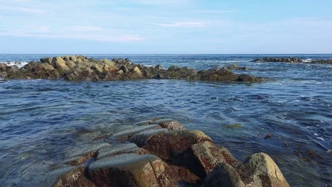 Shore on the island of Kunashir Stock Footage 75397690