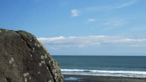 Shore on the island of Kunashir Stock Footage 75397907