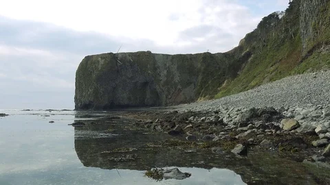 Shore on the island of Kunashir Video stock 75397912