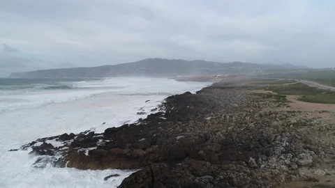 Shore Kabo da Roca 2 16-9 Stock Footage 129419346