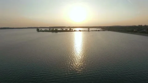 The shore of the lake in Bucharest, Romania Stock Footage 62016416
