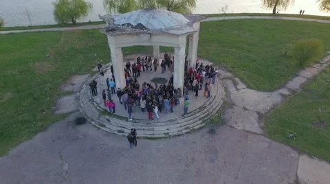 The shore of the lake in Bucharest, Romania Stock Footage 62016751