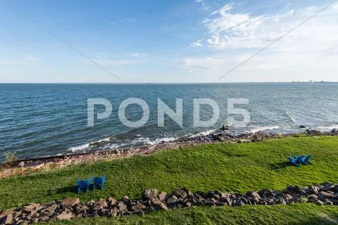 Shore of lake superior Stock Photos