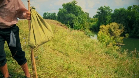 Shore of the lake, water and light sun Stock Footage 103182453