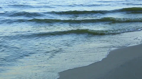 Shore Lake, waves Stock Footage 29715268