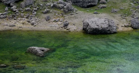Shore, Mountain Lake Video stock 115128292
