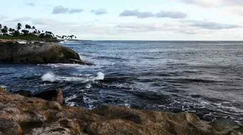 Shore of Oahu Hawaii Stock Footage
