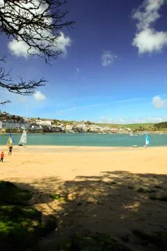 On the shore at salcombe Stock Photos