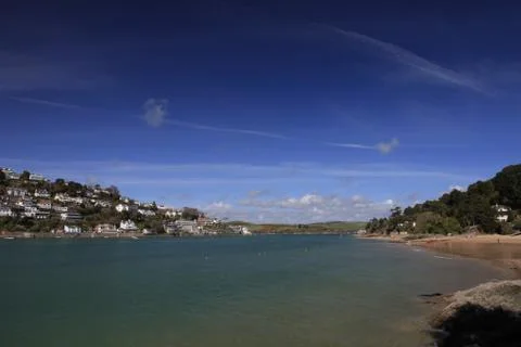 On the shore at salcombe Stock Photos