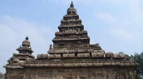 Shore Temple in Mahabalipuram Stock Photos