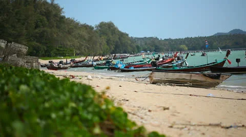 On the shore of Thailand. Stock Footage 24464728