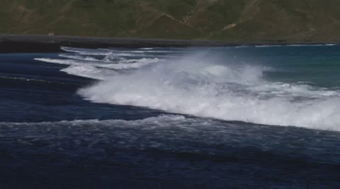 Shorebreak and undertoe Stock Footage 33531480