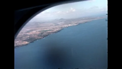 Shoreline from Airplane Stock Footage 278331805