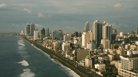 Shoreline of Colombo Stock Footage 232577470