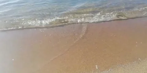 Shoreline sandy beach Sardinia Stock Footage 159129168