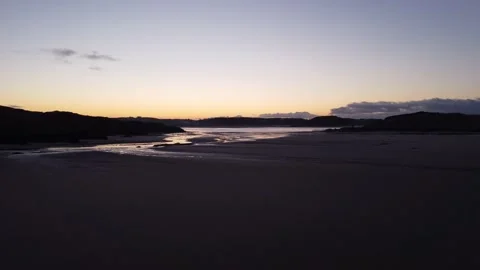 Shoreline Sunet Stock Footage 145991153
