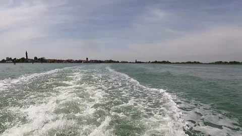 Short boat waves Stock Footage 274560237