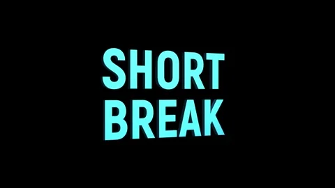 Short break 3d text animation with word rotating effect. streaming and broa.. Stock Footage 313821965